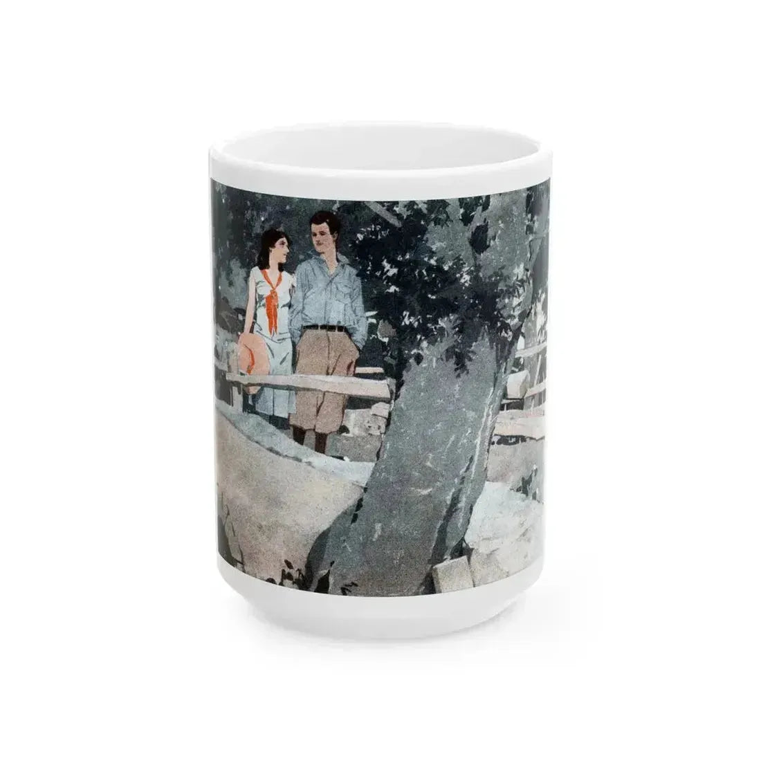 Bitter Sweet (3), McCall's, July 1930 - White Coffee Mug 15oz - Go Mug Yourself