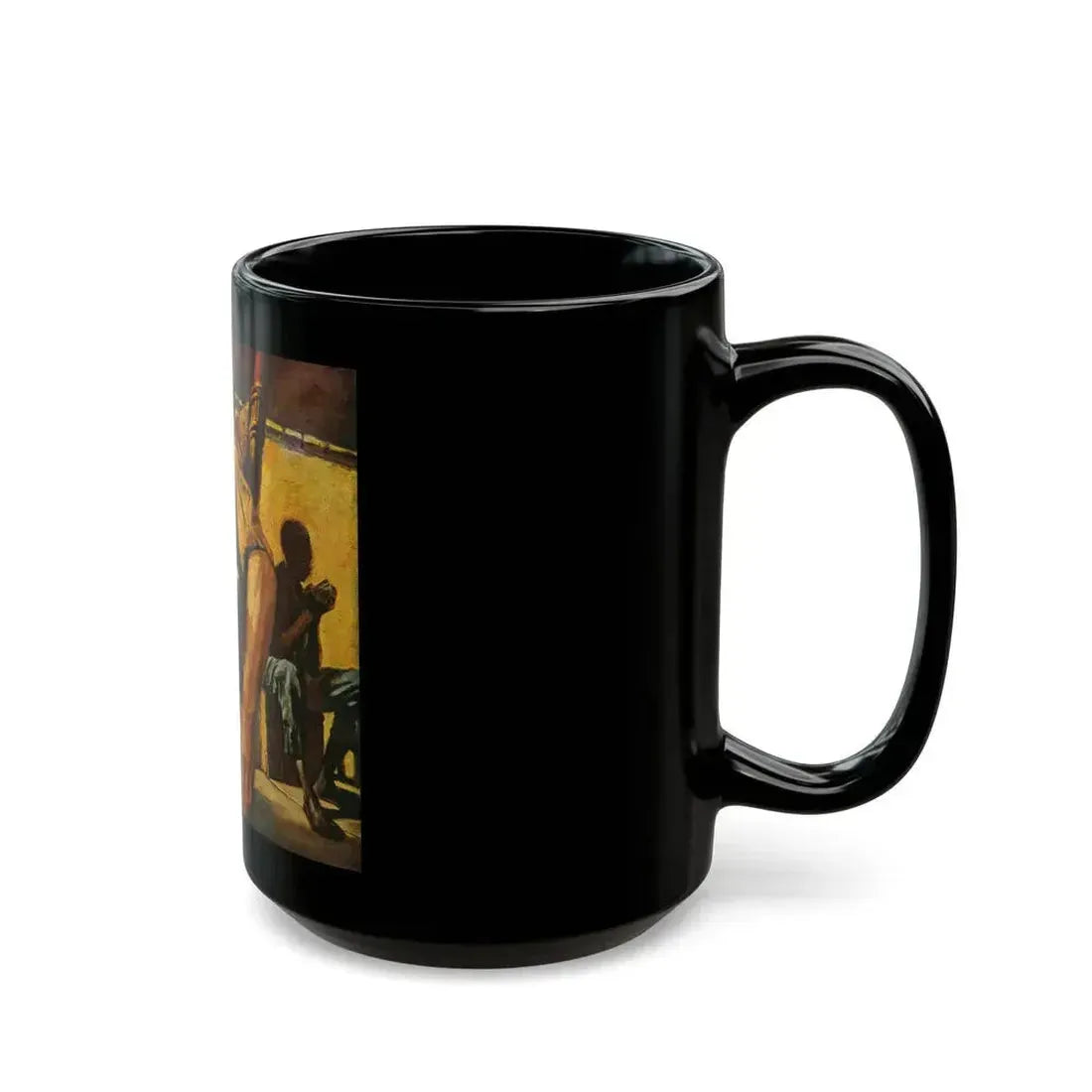 Bitter Vengeance by Mary Agnes Thompson, The Saturday Evening Post, 1957 - Black Coffee Mug - Go Mug Yourself