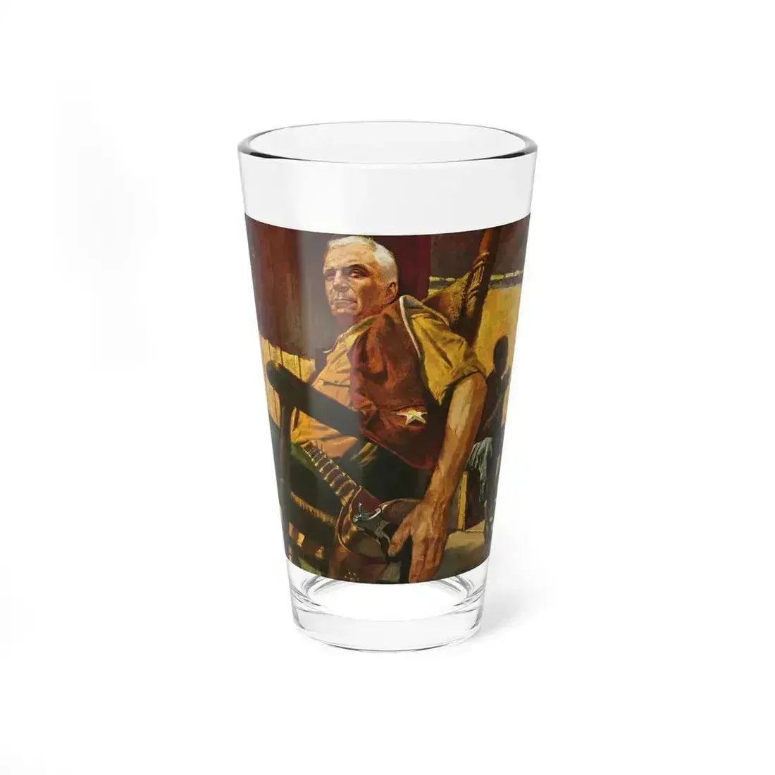Bitter Vengeance by Mary Agnes Thompson, The Saturday Evening Post, 1957 (Magazine Illustration) Pint Glass 16oz - Go Mug Yourself