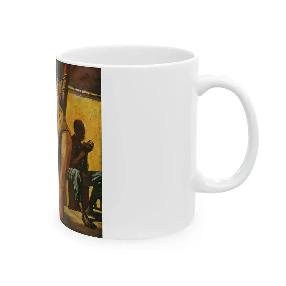 Bitter Vengeance by Mary Agnes Thompson, The Saturday Evening Post, 1957 - White Coffee Mug - Go Mug Yourself