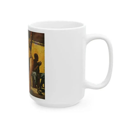 Bitter Vengeance by Mary Agnes Thompson, The Saturday Evening Post, 1957 - White Coffee Mug - Go Mug Yourself