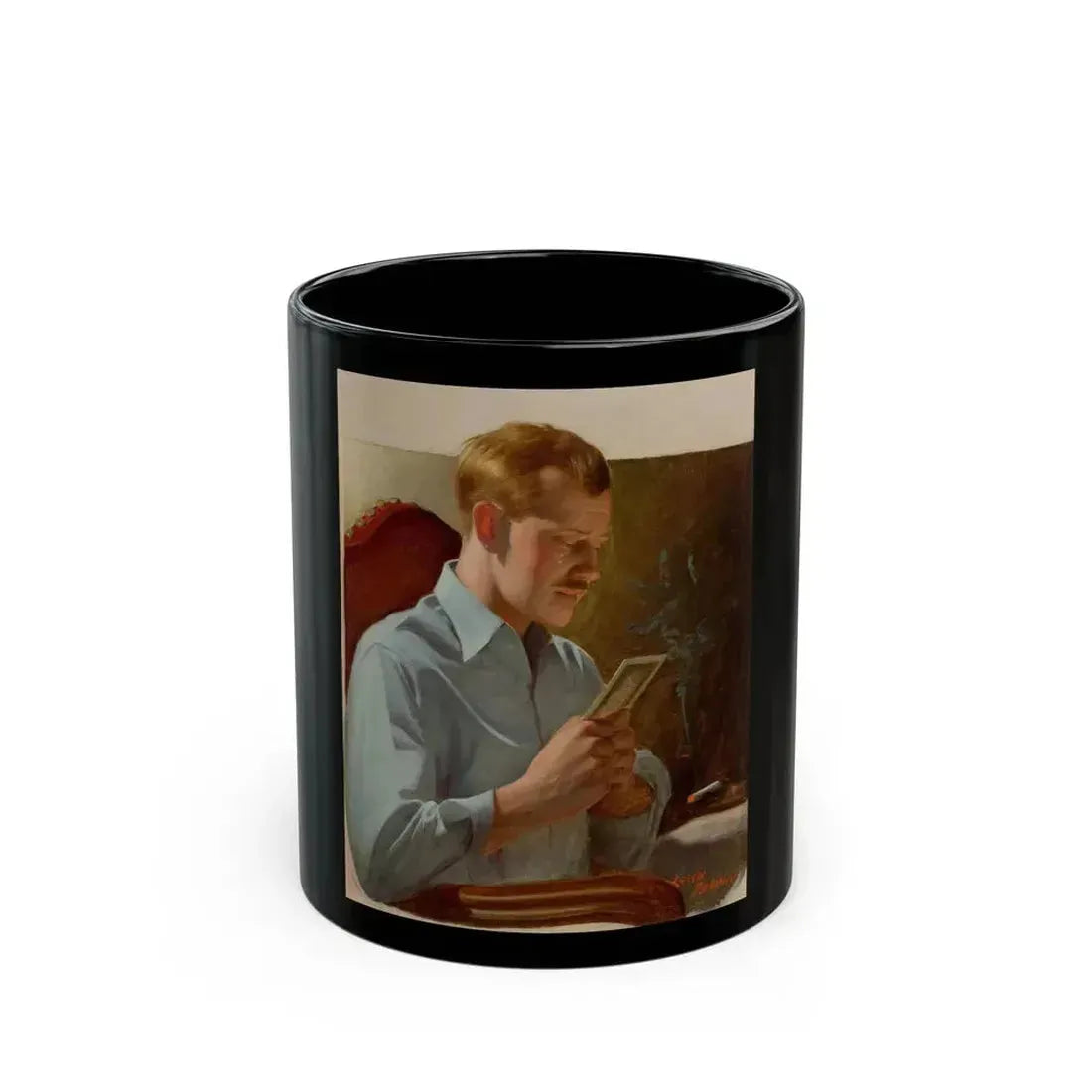 Bittersweet Memories, Liberty Magazine cover, June 1, 1929 - Black Coffee Mug 11oz - Go Mug Yourself