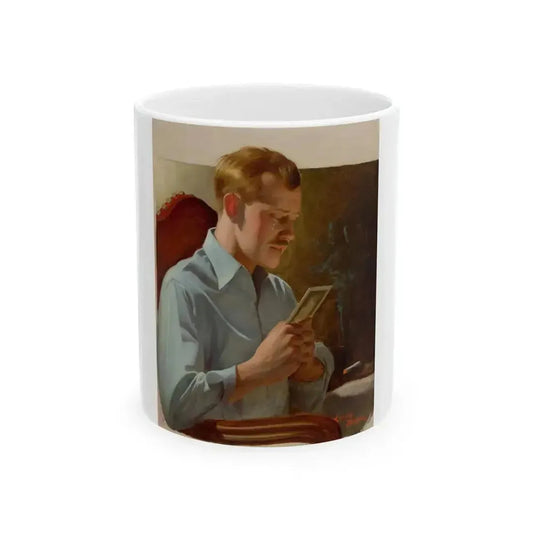 Bittersweet Memories, Liberty Magazine cover, June 1, 1929 - White Coffee Mug 11oz - Go Mug Yourself