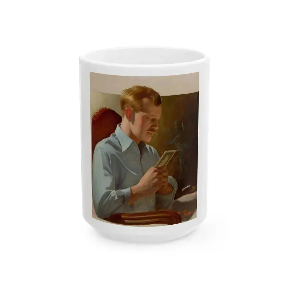 Bittersweet Memories, Liberty Magazine cover, June 1, 1929 - White Coffee Mug 15oz - Go Mug Yourself