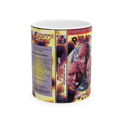 BIZARRE WORLD (VHS COVER) - White Coffee Mug 11oz - Go Mug Yourself