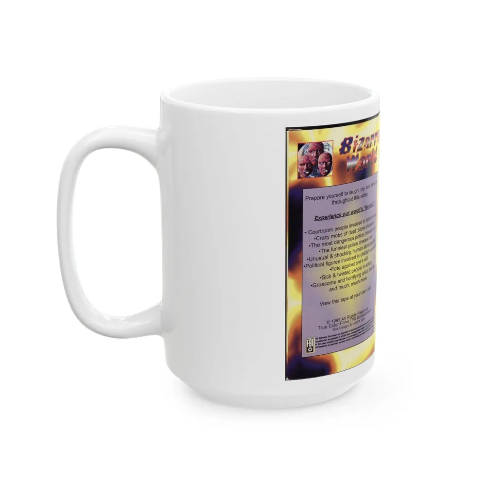 BIZARRE WORLD (VHS COVER) - White Coffee Mug-Go Mug Yourself