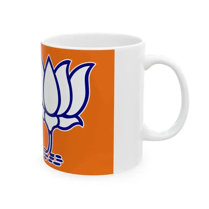 BJP Flag (India) White Coffee Mug - Go Mug Yourself