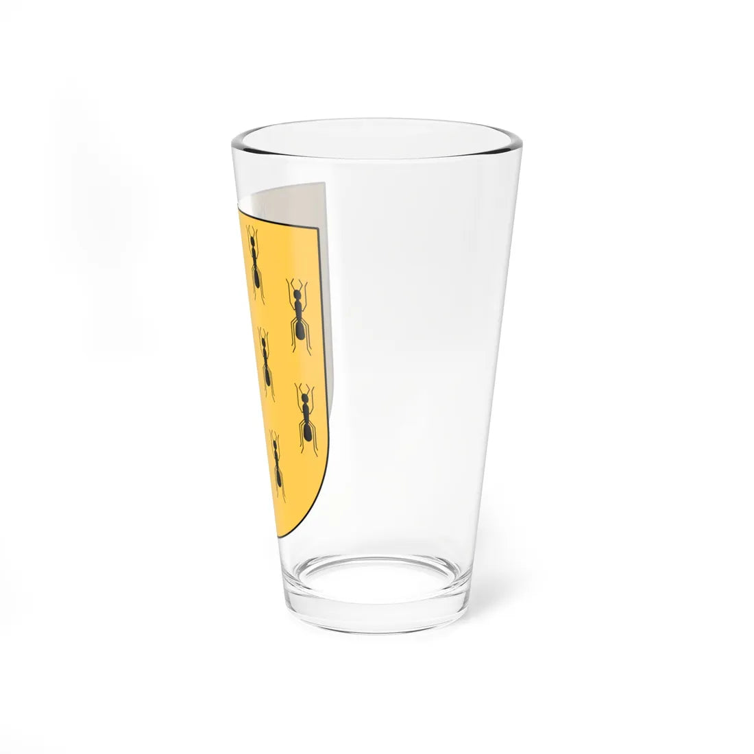 Bjärtrå vapen (Sweden) (Coat of Arms) Pint Glass 16oz - Go Mug Yourself