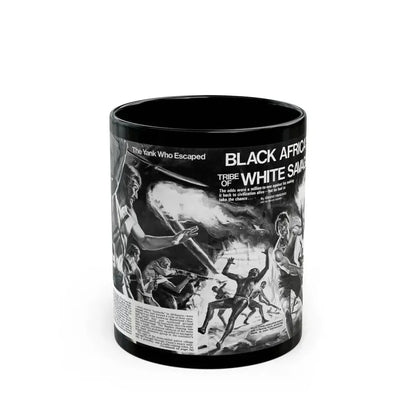 Black Africa's Tribe of White Savages, Men magazine, January 1972 - Black Coffee Mug 11oz - Go Mug Yourself