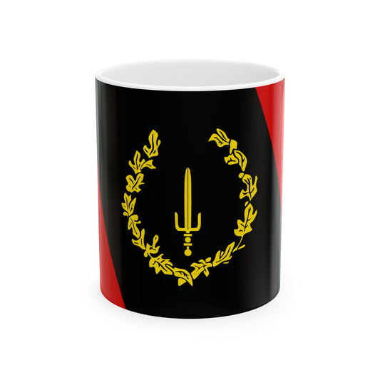 Black American Heritage flag (United States) White Coffee Mug-11oz-Go Mug Yourself