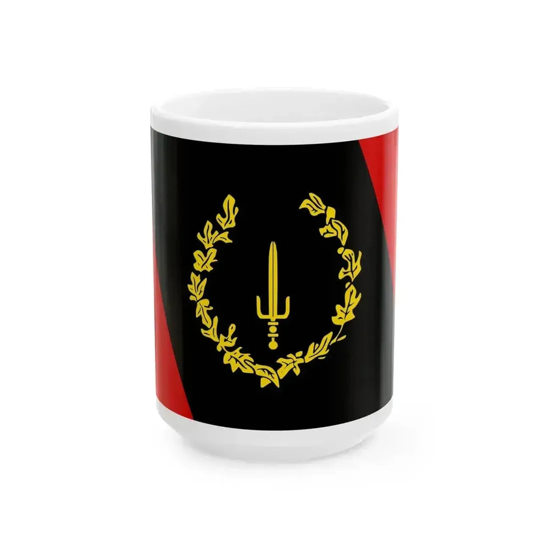 Black American Heritage flag (United States) White Coffee Mug 15oz - Go Mug Yourself