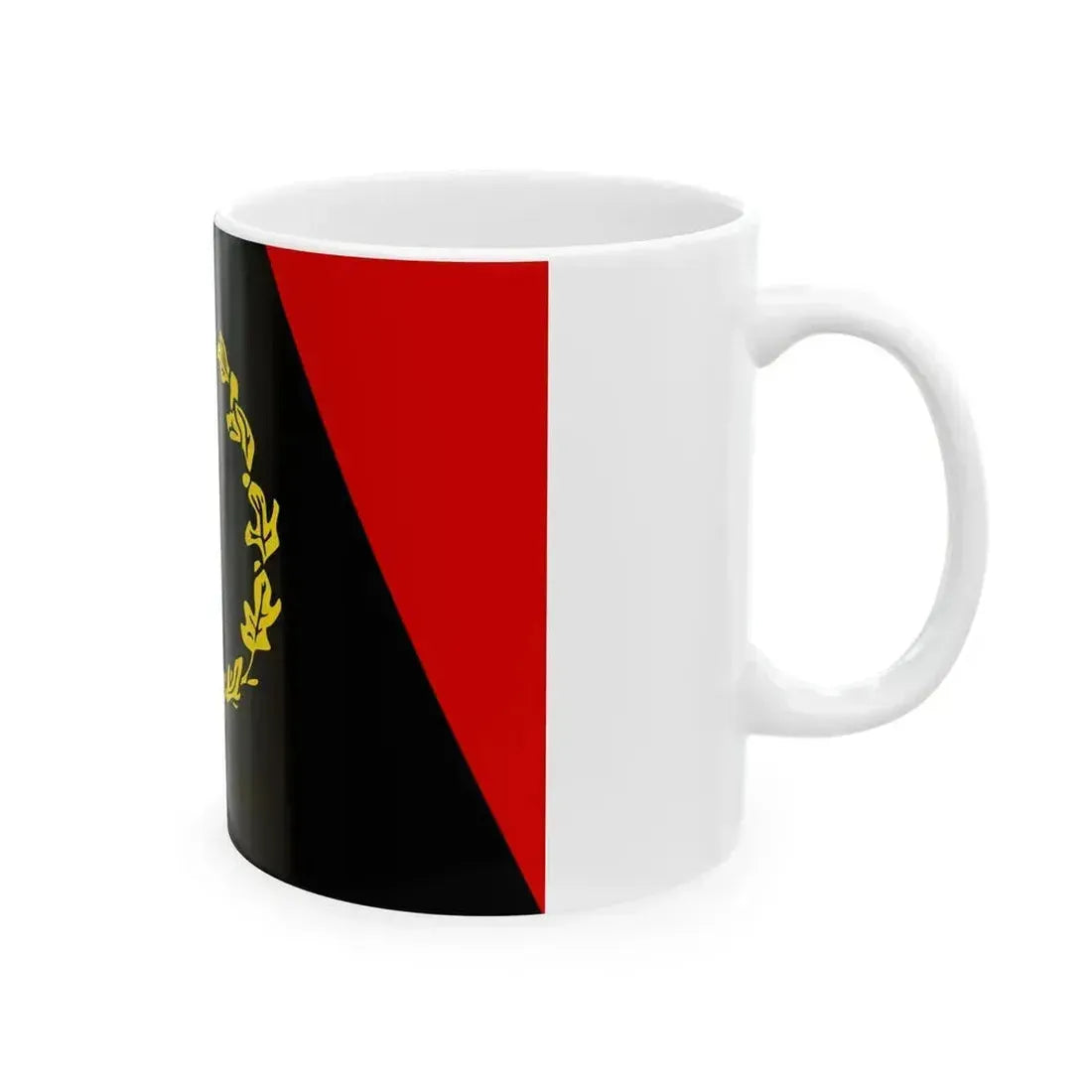 Black American Heritage flag (United States) White Coffee Mug - Go Mug Yourself