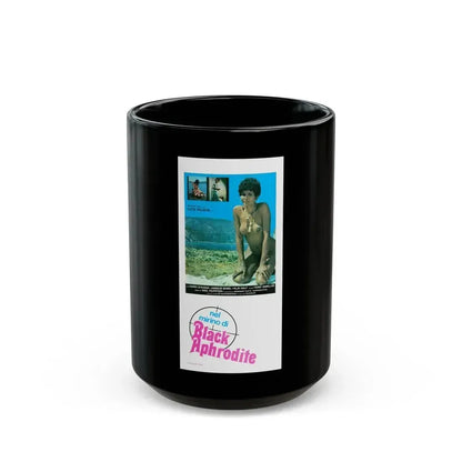 BLACK APHRODITE 1977 Movie Poster - Black Coffee Mug 15oz - Go Mug Yourself