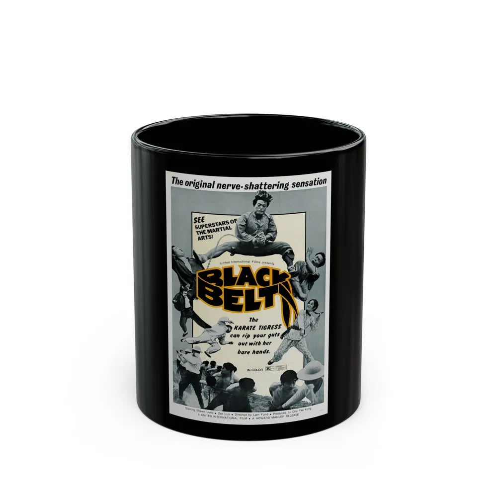 BLACK BELT 1973 Movie Poster - Black Coffee Mug-11oz-Go Mug Yourself