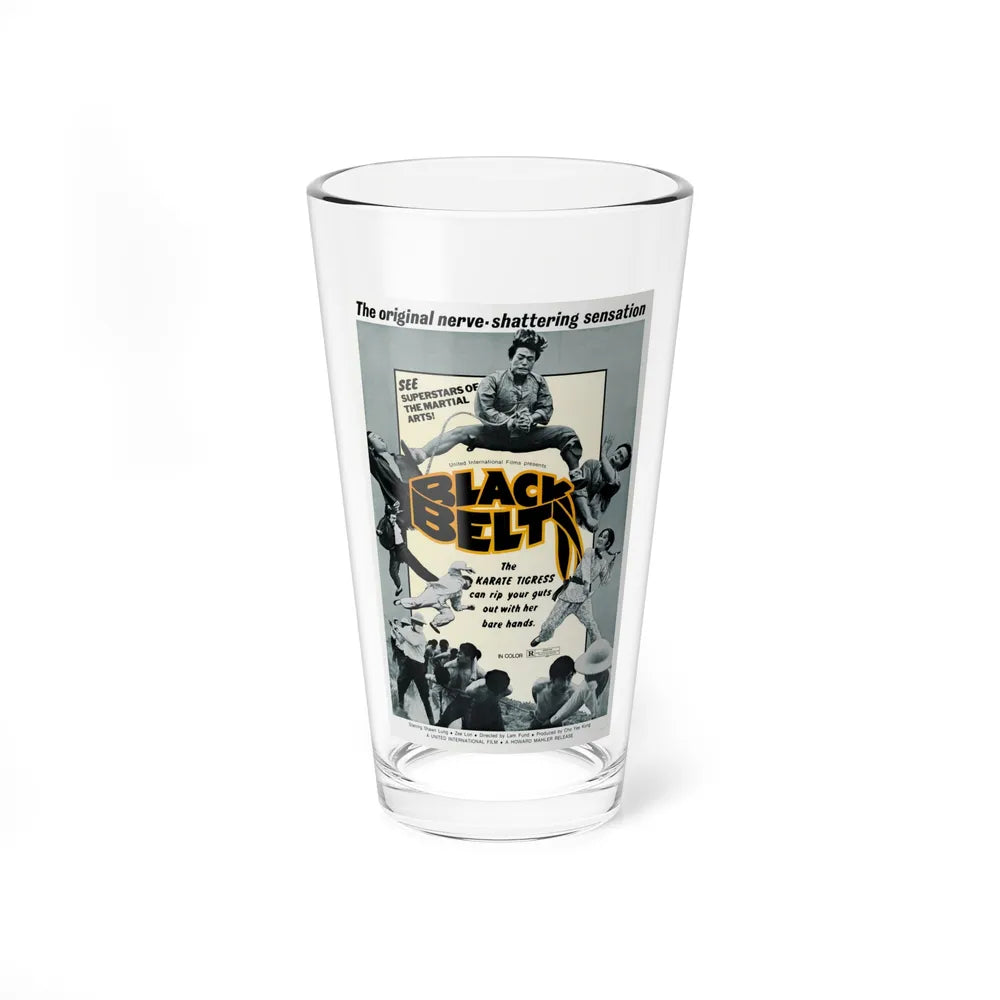 BLACK BELT 1973 Movie Poster - Pint Glass 16oz-16oz-Go Mug Yourself