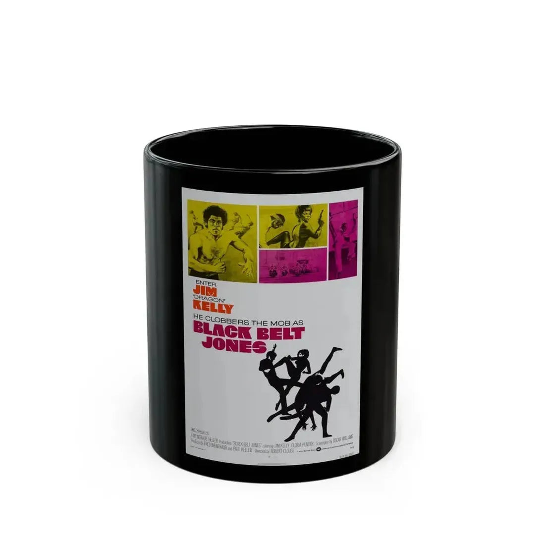 BLACK BELT JONES 1974 Movie Poster - Black Coffee Mug 11oz - Go Mug Yourself
