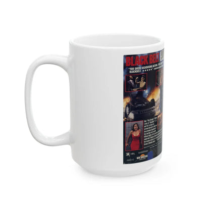 BLACK BELT (VHS COVER) - White Coffee Mug-Go Mug Yourself