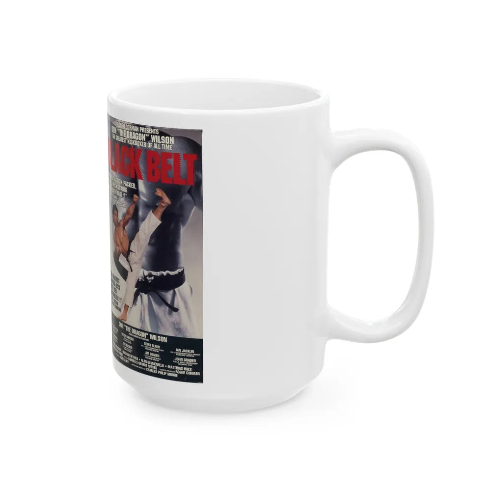 BLACK BELT (VHS COVER) - White Coffee Mug-Go Mug Yourself