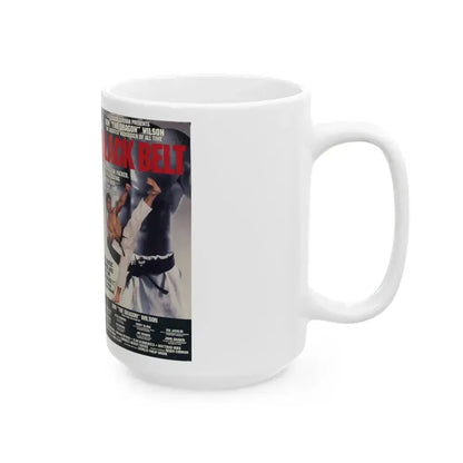 BLACK BELT (VHS COVER) - White Coffee Mug - Go Mug Yourself