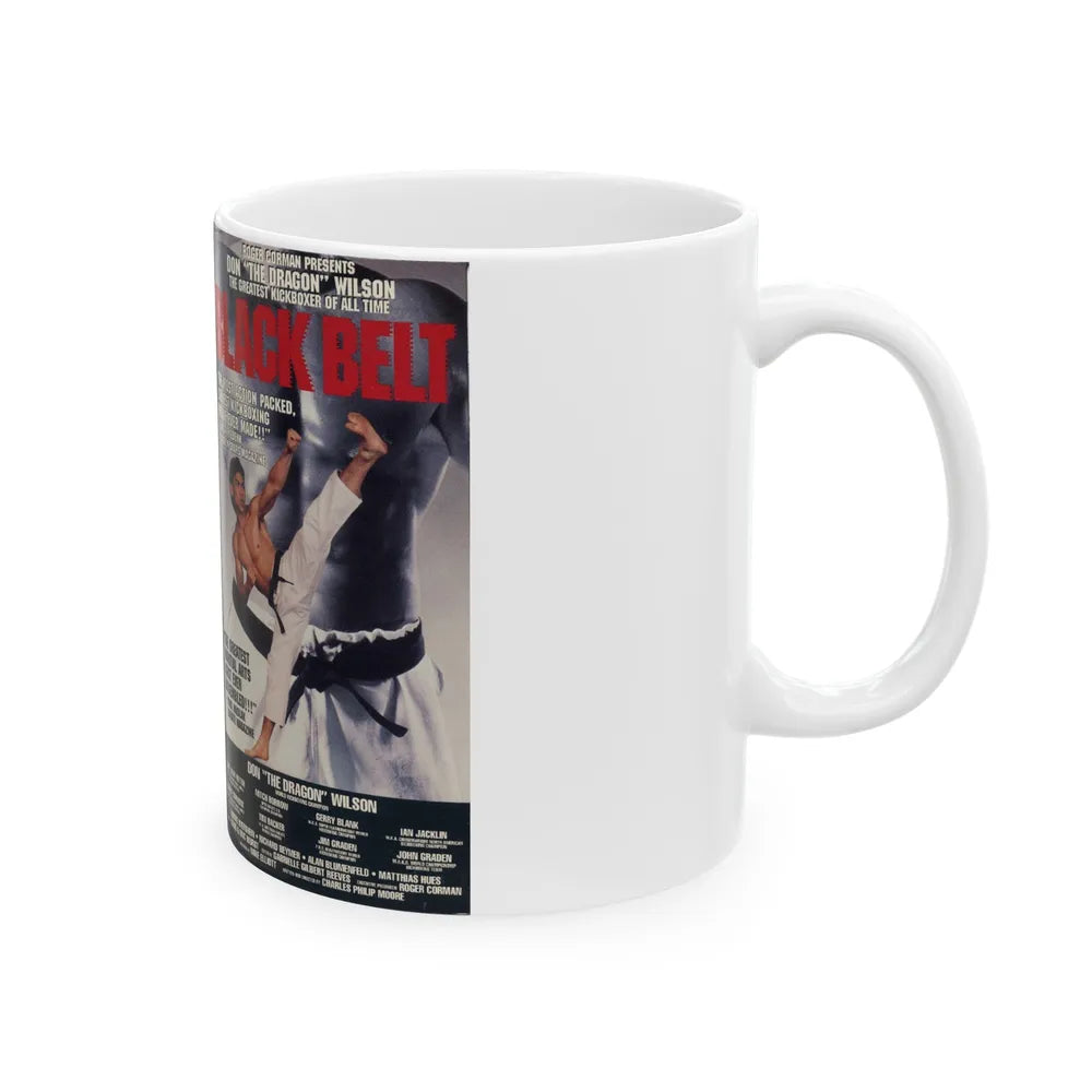 BLACK BELT (VHS COVER) - White Coffee Mug-Go Mug Yourself