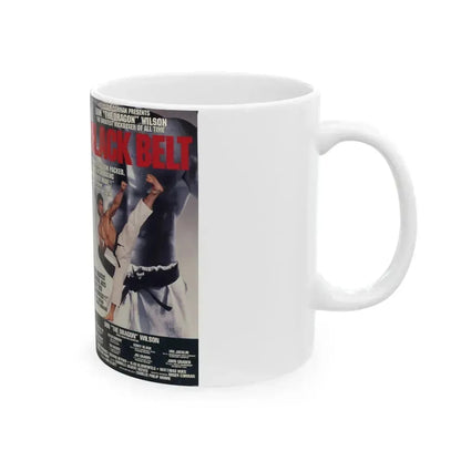 BLACK BELT (VHS COVER) - White Coffee Mug - Go Mug Yourself