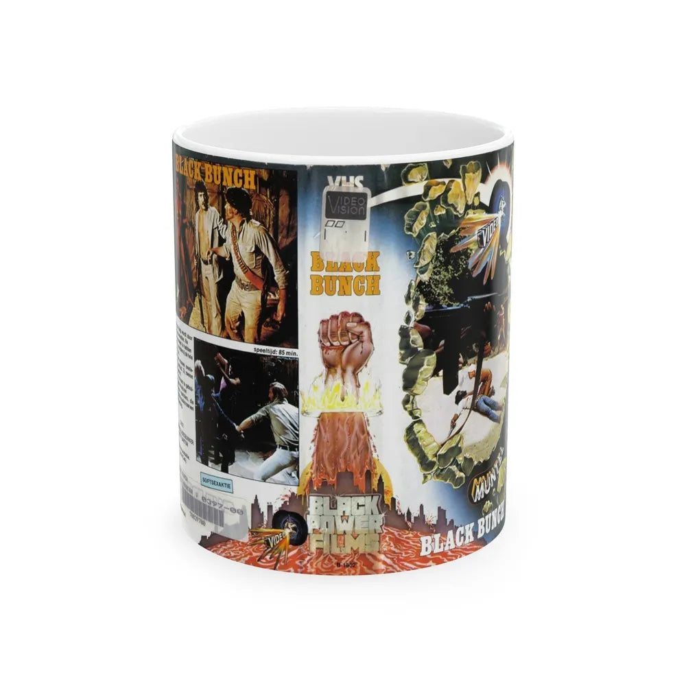 BLACK BUNCH (VHS COVER) - White Coffee Mug-11oz-Go Mug Yourself