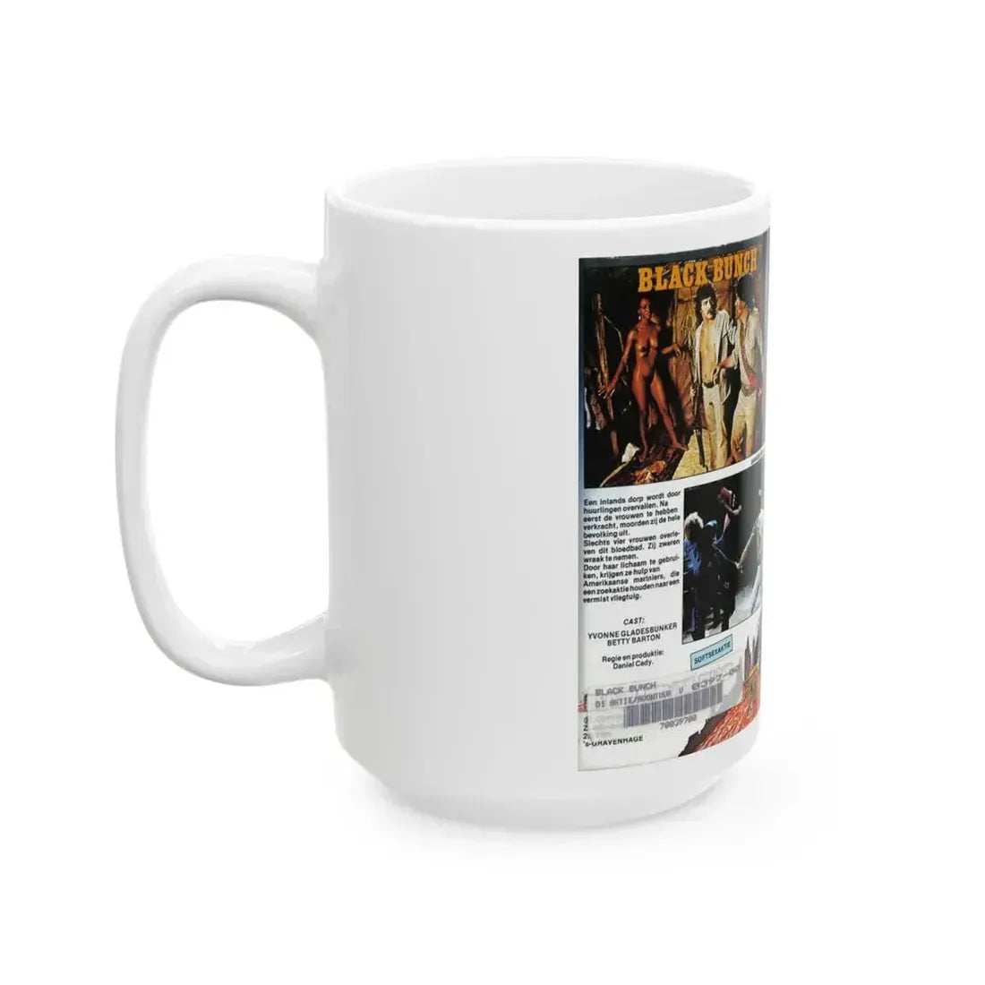 BLACK BUNCH (VHS COVER) - White Coffee Mug - Go Mug Yourself