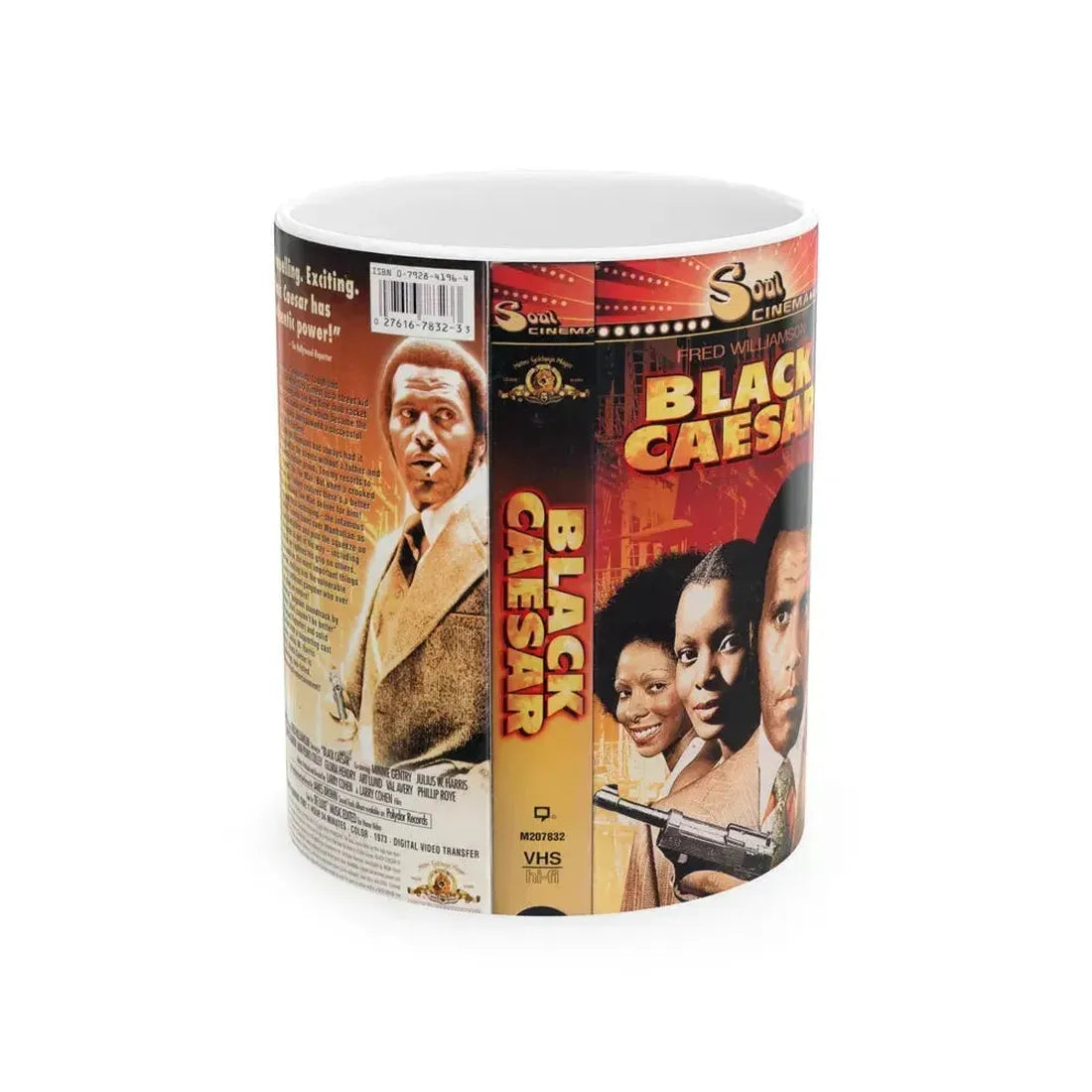 BLACK CAESAR (VHS COVER) - White Coffee Mug 11oz - Go Mug Yourself