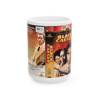 BLACK CAESAR (VHS COVER) - White Coffee Mug-15oz-Go Mug Yourself