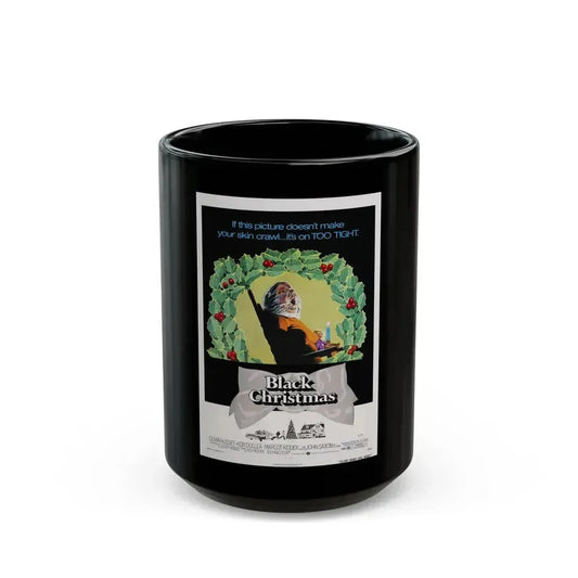 BLACK CHRISTMAS 1974 Movie Poster - Black Coffee Mug 15oz - Go Mug Yourself