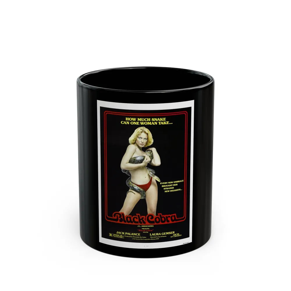 BLACK COBRA 1976 Movie Poster - Black Coffee Mug-11oz-Go Mug Yourself