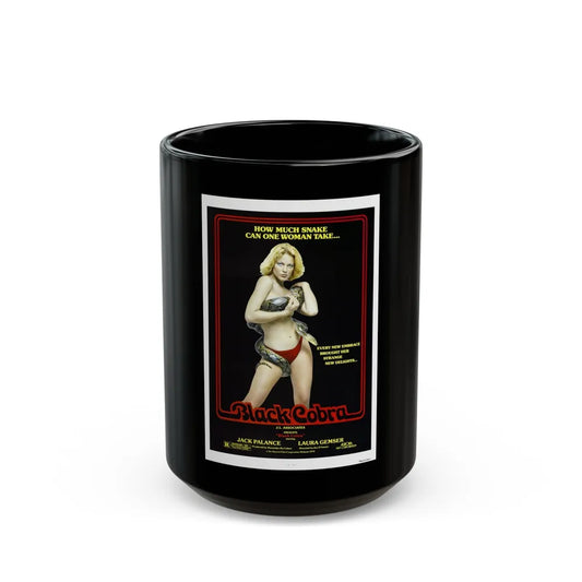 BLACK COBRA 1976 Movie Poster - Black Coffee Mug-15oz-Go Mug Yourself