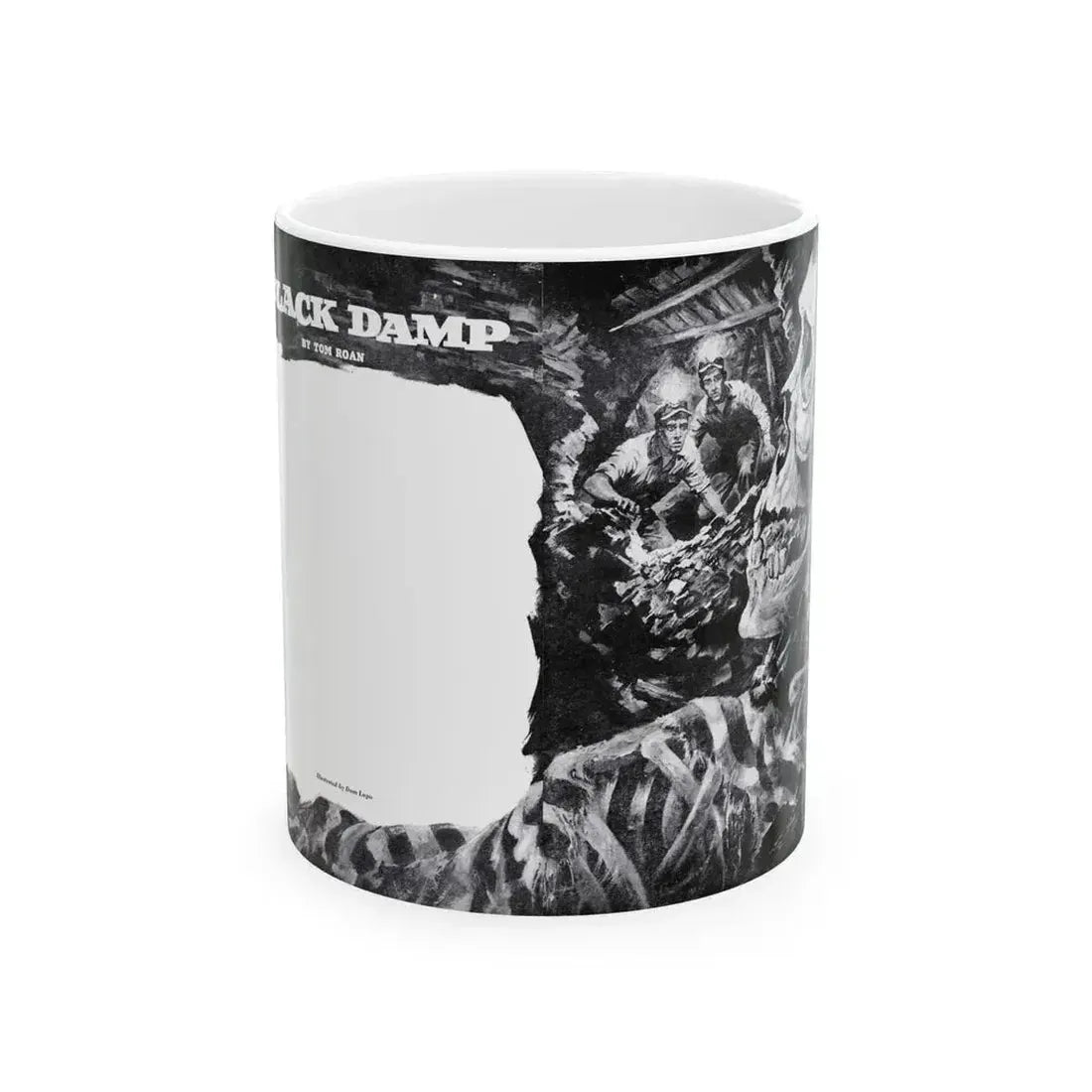 Black Damp, Bluebook Magazine, April 1955 - White Coffee Mug 11oz - Go Mug Yourself