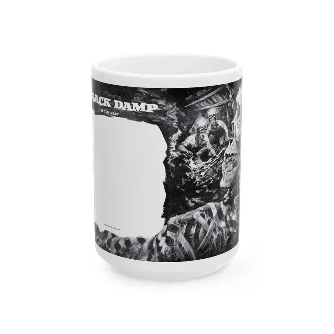 Black Damp, Bluebook Magazine, April 1955 - White Coffee Mug 15oz - Go Mug Yourself