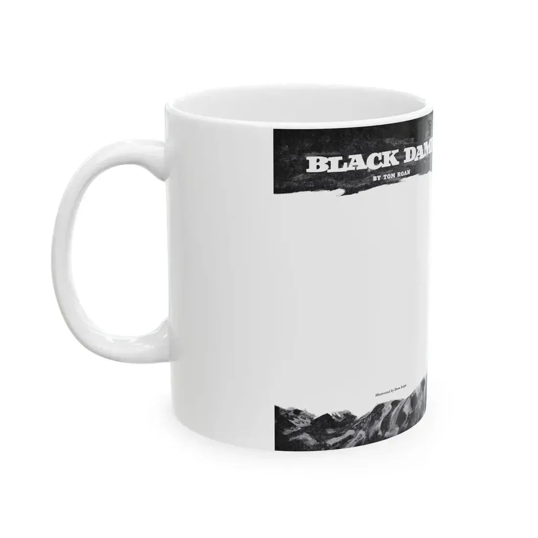 Black Damp, Bluebook Magazine, April 1955 - White Coffee Mug - Go Mug Yourself