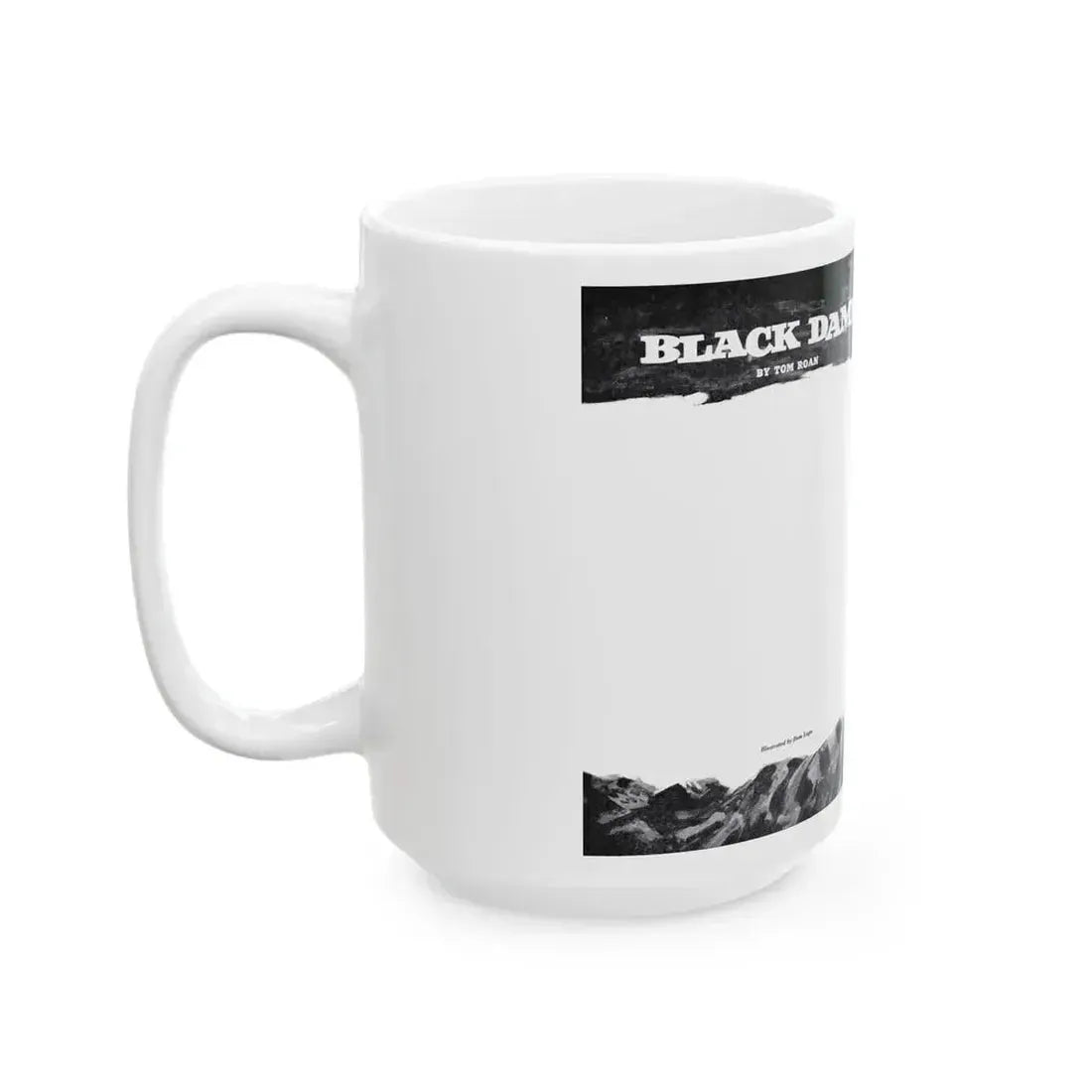 Black Damp, Bluebook Magazine, April 1955 - White Coffee Mug - Go Mug Yourself