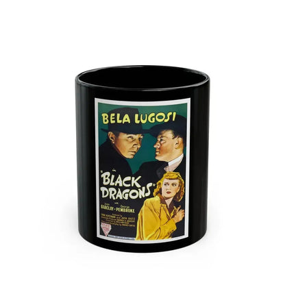 BLACK DRAGONS 1942 Movie Poster - Black Coffee Mug 11oz - Go Mug Yourself