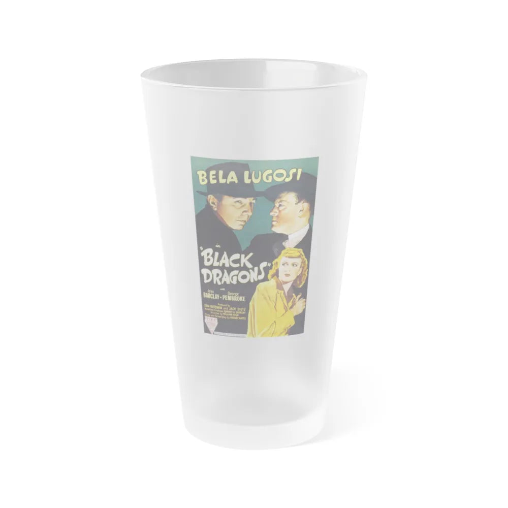 BLACK DRAGONS 1942 Movie Poster - Frosted Pint Glass 16oz-Go Mug Yourself