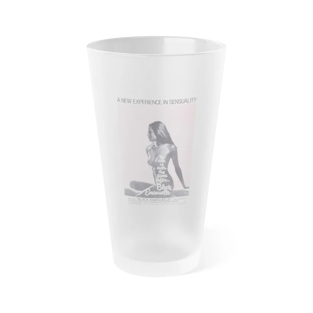 BLACK EMANUELLE 1975 Movie Poster - Frosted Pint Glass 16oz-16oz-Frosted-Go Mug Yourself