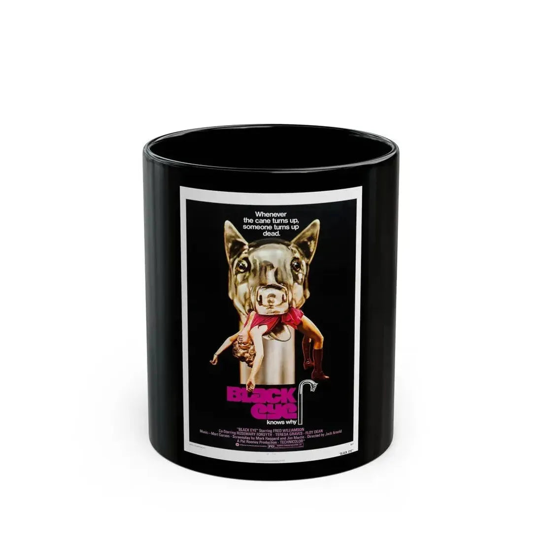 BLACK EYE 1974 Movie Poster - Black Coffee Mug 11oz - Go Mug Yourself