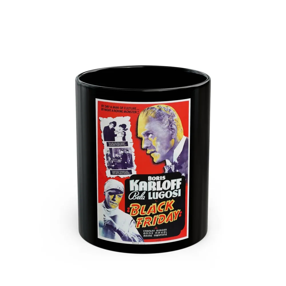 BLACK FRIDAY (2) 1940 Movie Poster - Black Coffee Mug-11oz-Go Mug Yourself