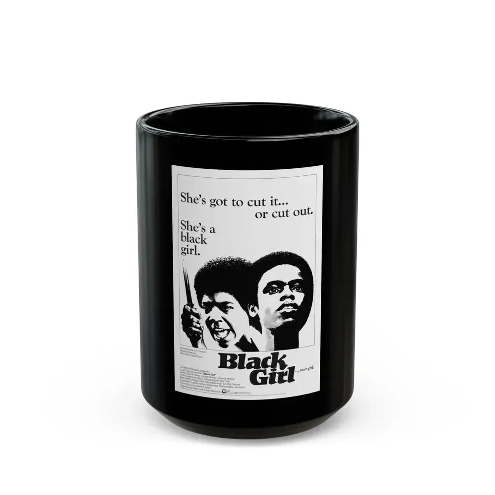 BLACK GIRL 1966 Movie Poster - Black Coffee Mug 15oz - Go Mug Yourself