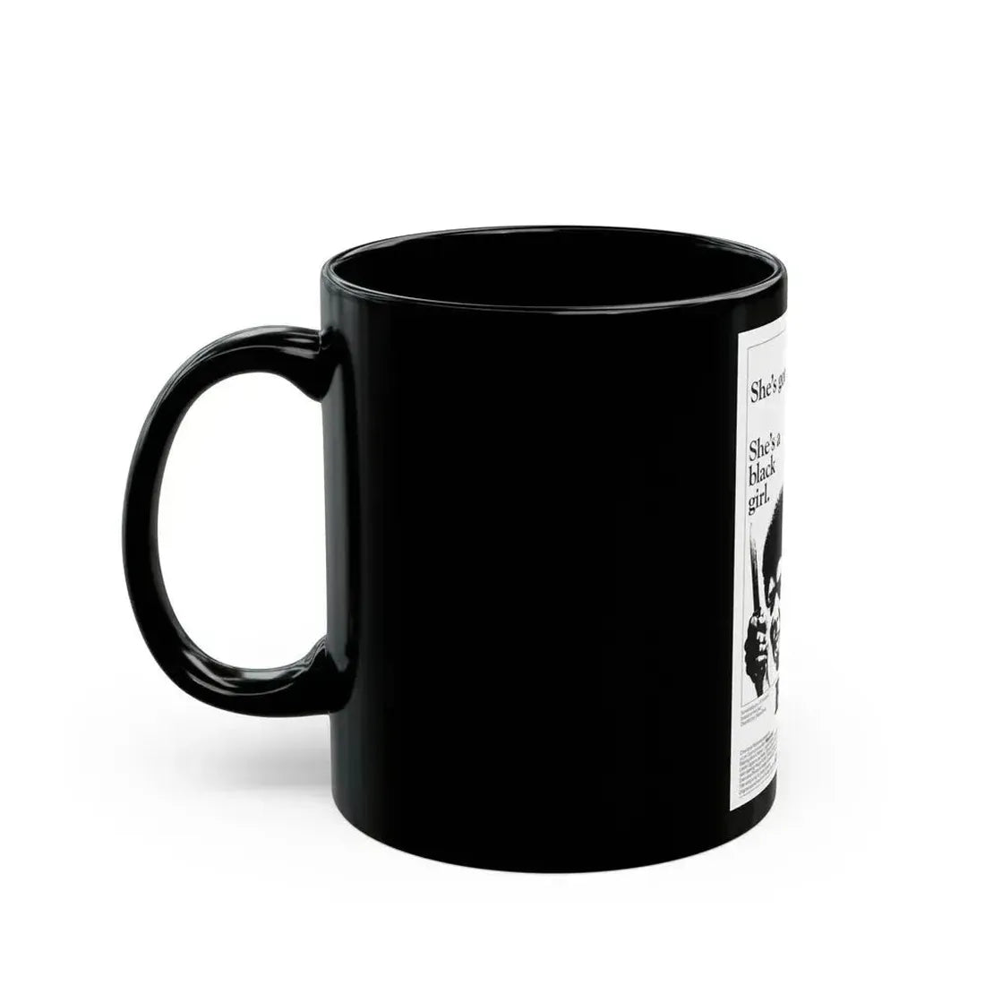 BLACK GIRL 1966 Movie Poster - Black Coffee Mug - Go Mug Yourself