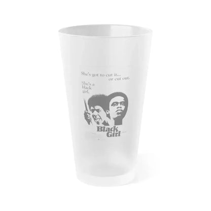 BLACK GIRL 1966 Movie Poster - Frosted Pint Glass 16oz 16oz Frosted - Go Mug Yourself