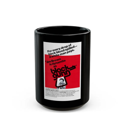 BLACK GUNN 1972 Movie Poster - Black Coffee Mug-15oz-Go Mug Yourself