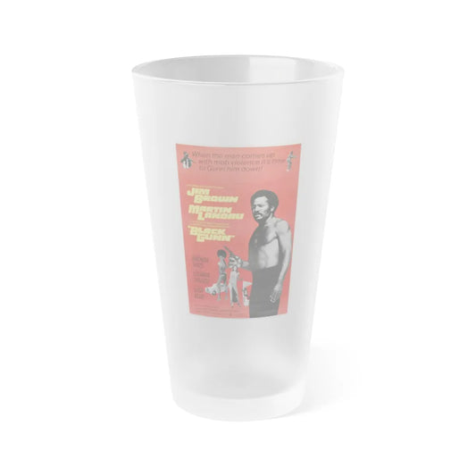 BLACK GUNN (2) 1972 Movie Poster - Frosted Pint Glass 16oz-16oz-Frosted-Go Mug Yourself