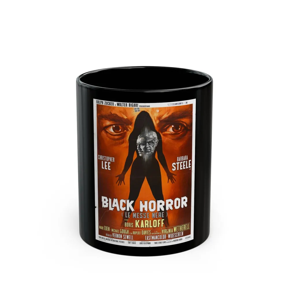 BLACK HORROR 1968 Movie Poster - Black Coffee Mug-11oz-Go Mug Yourself