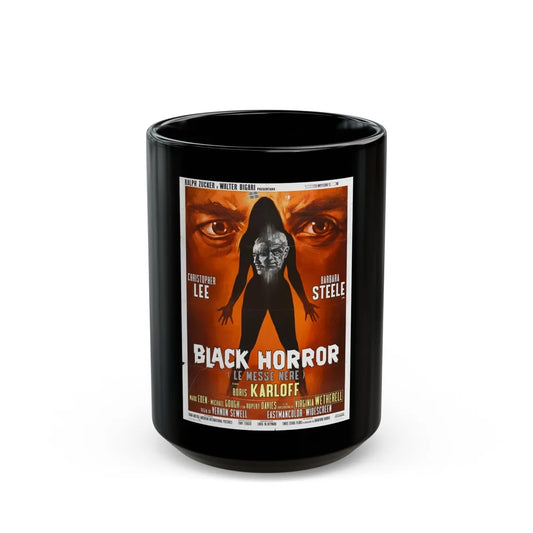 BLACK HORROR 1968 Movie Poster - Black Coffee Mug-15oz-Go Mug Yourself