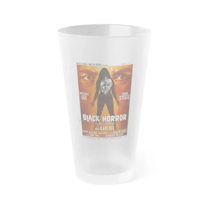 BLACK HORROR 1968 Movie Poster - Frosted Pint Glass 16oz Default Title - Go Mug Yourself