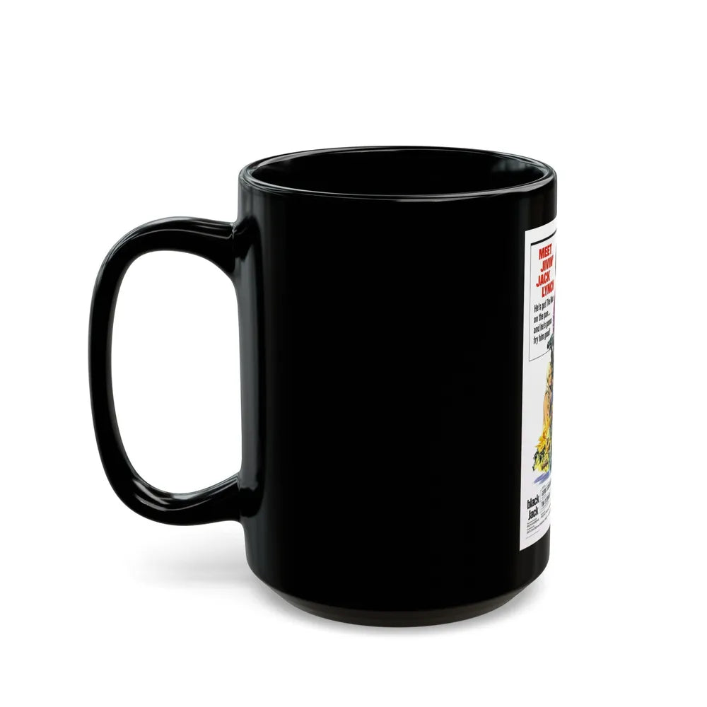 BLACK JACK 1972 Movie Poster - Black Coffee Mug-Go Mug Yourself